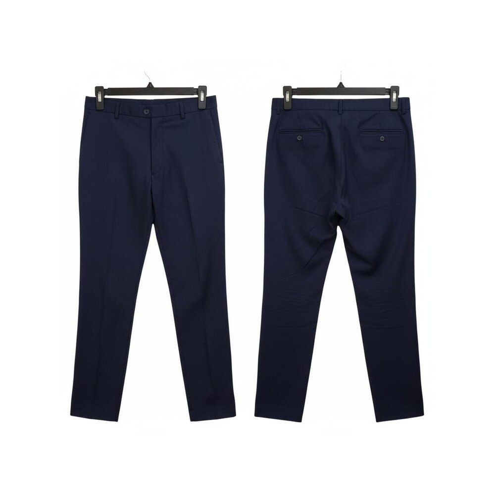 Dress Pants Navy Blue Flat Front Size 40